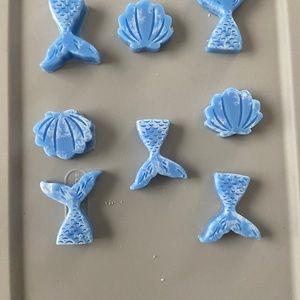 Homemade wax melts- set of 8- blue